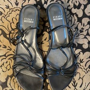 Stuart Weitzman sandal small heel size 6 leather sling back